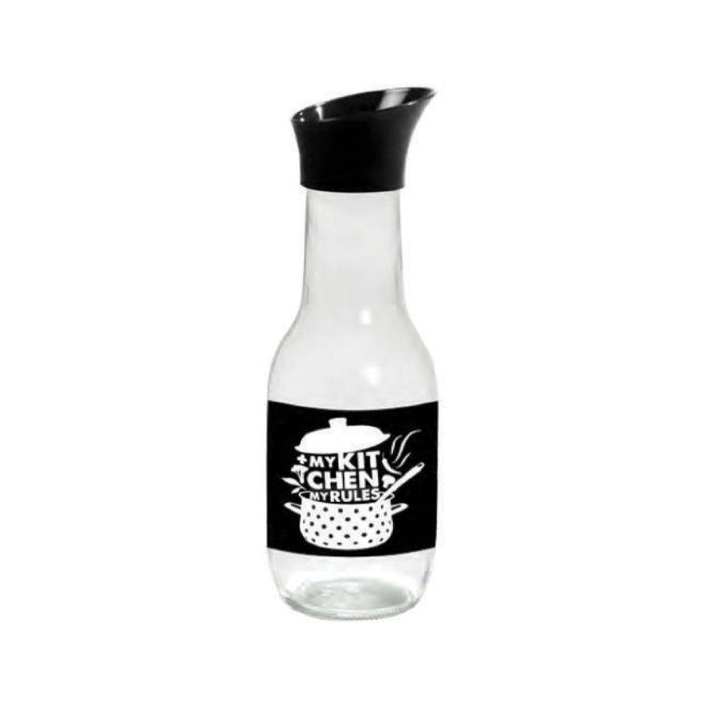 Herevin Decorated Carafe 1lt My Kitchen Transparent, 111652-062