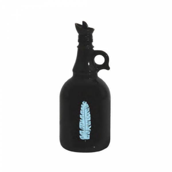 Herevin Oil Bottle Decorated Leaf Blue Oil Bottle 1lt, 151041-139blue