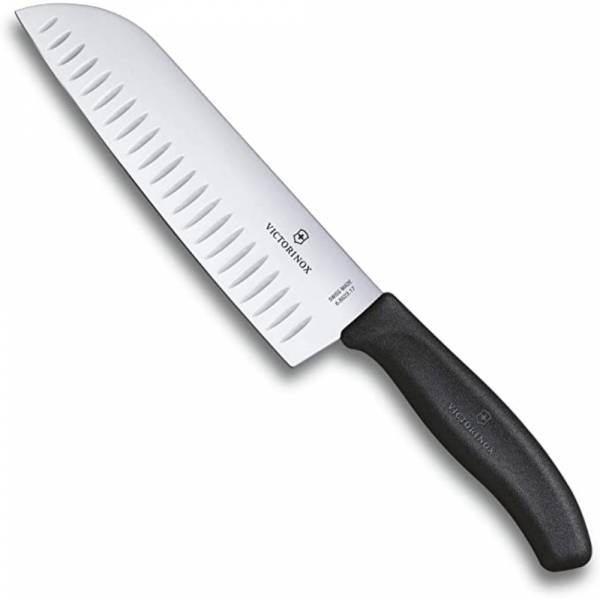 Victorinox Cut Santoku Knife Black, 6.8523.17b