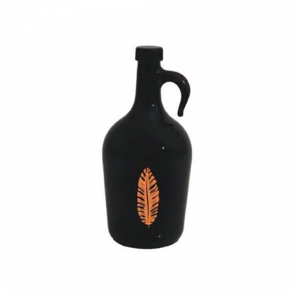 Herevin Oil Bottle Decorated Leaf Orange Oil Bottle 1.5lt, 151042-139orange