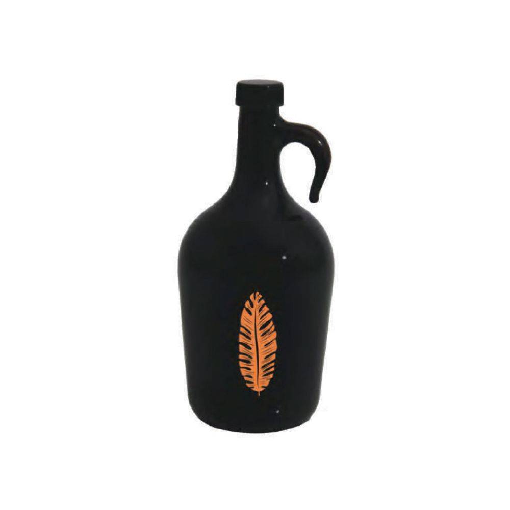 Herevin Oil Bottle Decorated Leaf Orange Oil Bottle 1.5lt, 151042-139orange