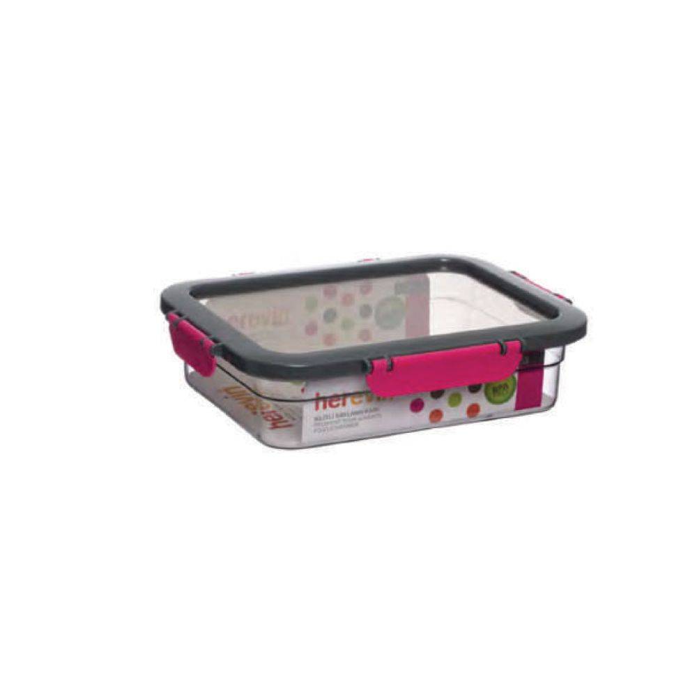 Herevin Airtight Food Container 1.3lt Pink, 161421-560p