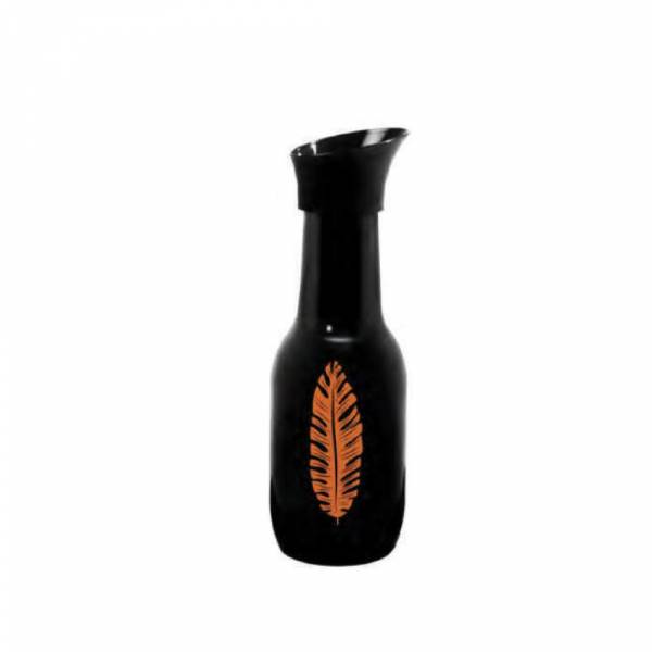 Herevin Glossy Black Bottle 1lt Orange, 111653-139o
