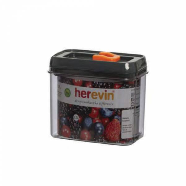 Herevin Storage Canister 1.2lt Grey With Orange, 161178-560o