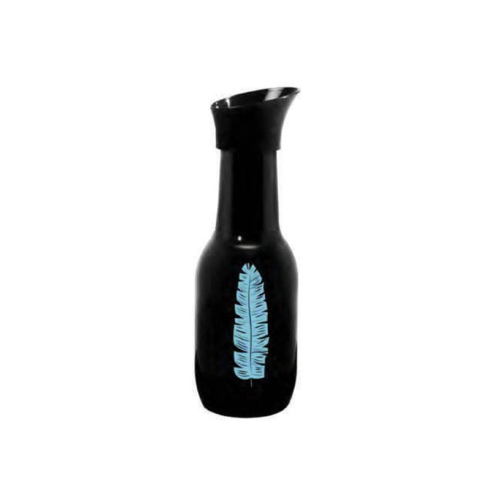 Herevin Glossy Black Bottle 1lt Blue, 111653-139b