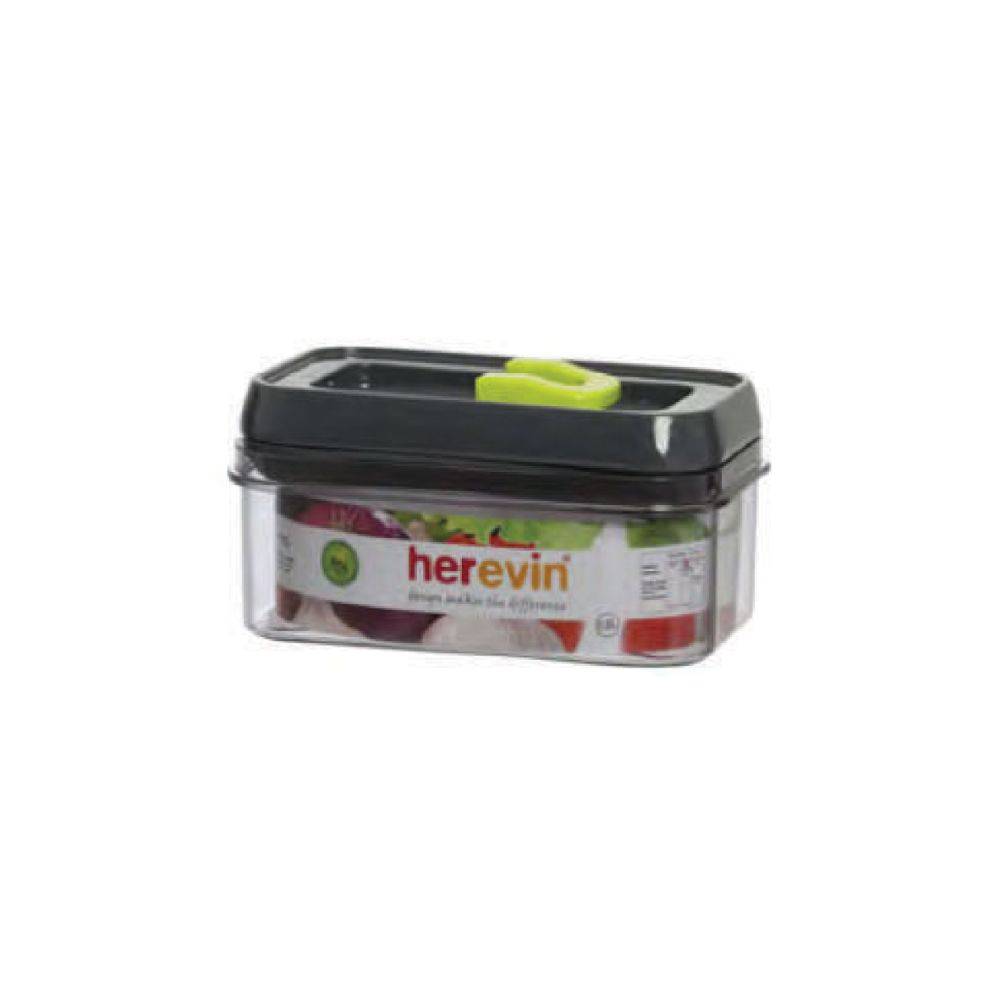 Herevin Storage Canister 0.6lt Grey With Green, 161173-560g
