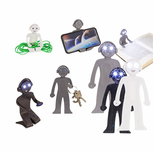 Out Of The Blue Reading Lamp Men Body 16cm Shape With Led  #57/9827. White