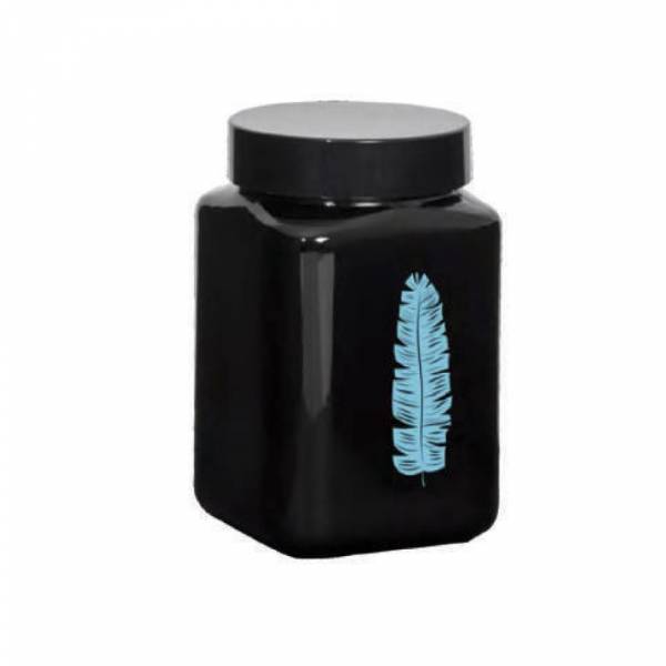 Herevin Square Canister Blue Leaf 1.5lt, 147015-139b
