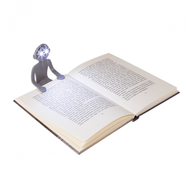 Out Of The Blue Reading Lamp Men Body 16cm Shape With Led  #57/9827. Grey