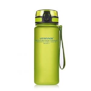Uzspace Plastic Water Bottle Colorful Frosted 1000ml Tritan Bpa Free #3038 Light Green.
