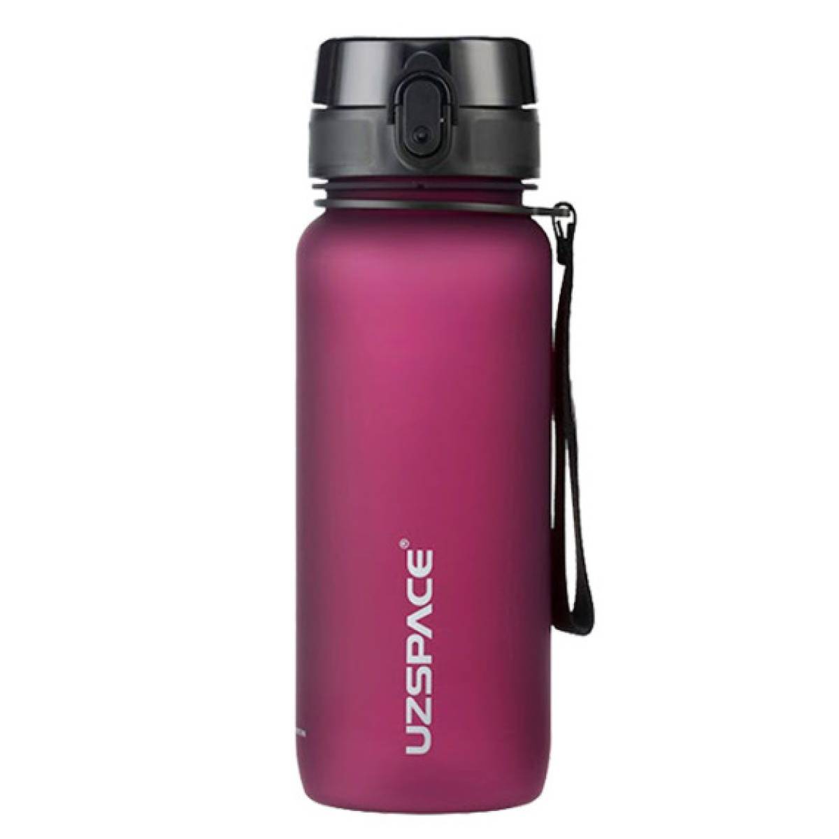 Uzspace Plastic Water Bottle Colorful Frosted 800ml Tritan Bpa Free #3053 Purplish Red.