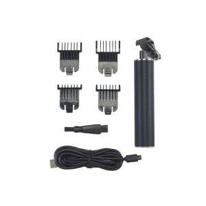 Beper Rechargeable Precision Hair Clipper And Trimmer, Waterproof Stainless Steel Blades, Usb Rechargeable Black, P304cap001