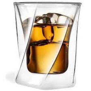 Vialli - WHISKEY DOUBLE WALL GLASS 300ML CHRISTALLO