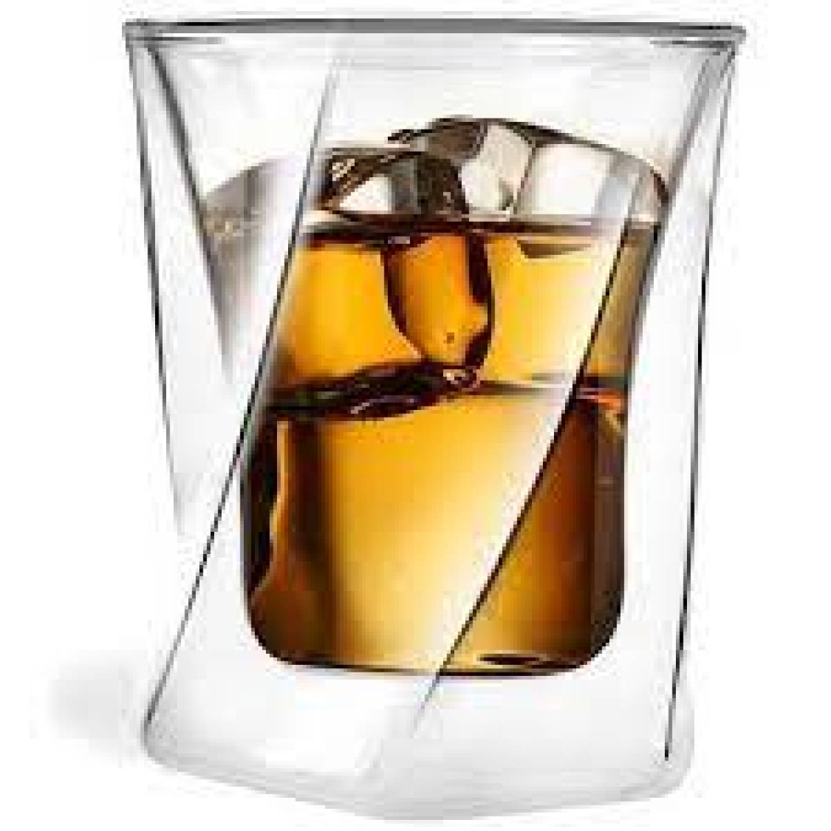 Vialli - WHISKEY DOUBLE WALL GLASS 300ML CHRISTALLO