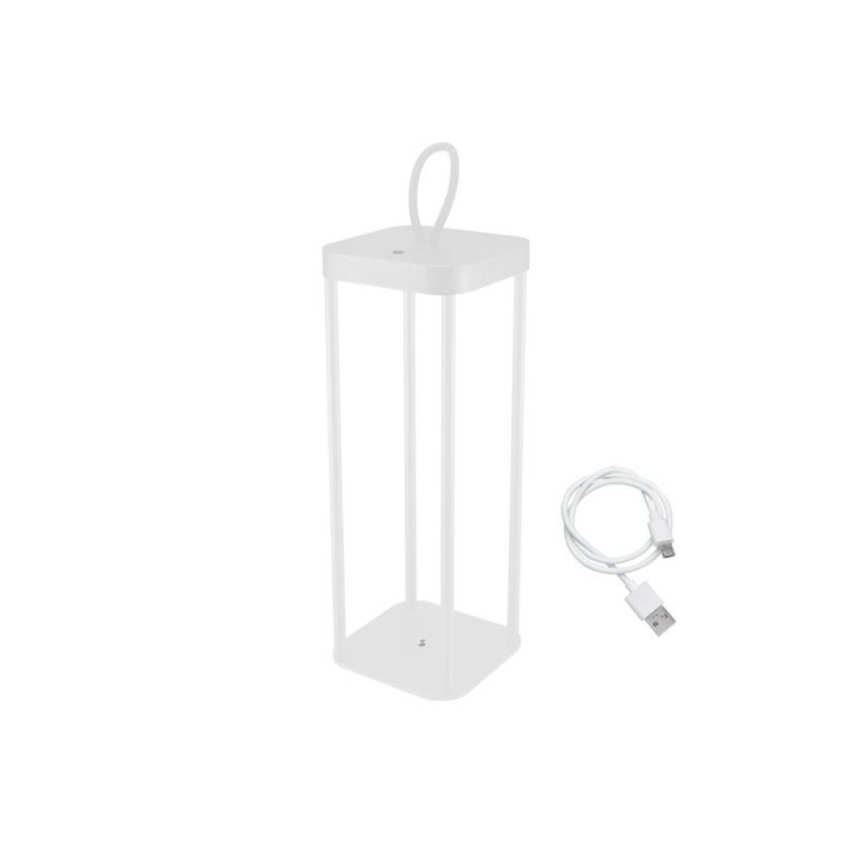 Beper Rechargeable Led Lantern For Outdoor And Indoor, Use, 25 Warm Light Leds, Usb Type-c Included Battery Life Up To 12 Hours, White, P207ili101
