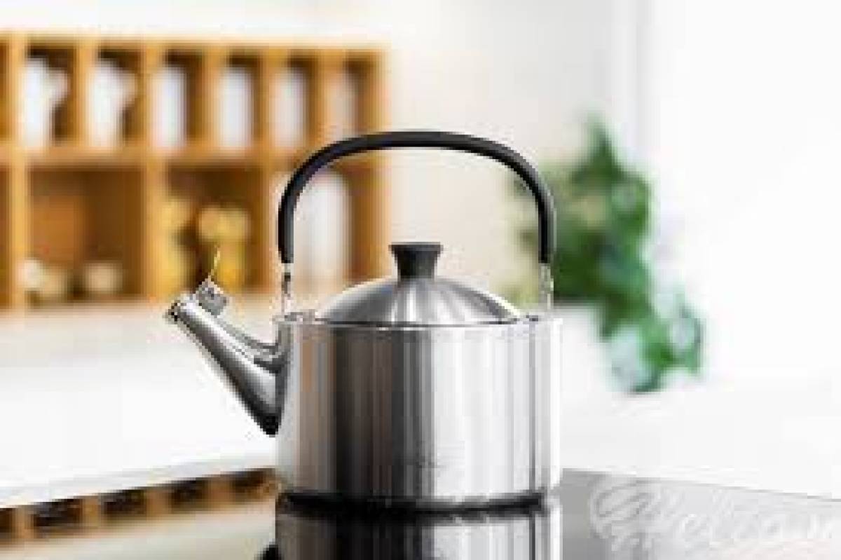 Vialli - KETTLE 1.5L WITH A WHISTLE STEEL MAT DIAMANTE