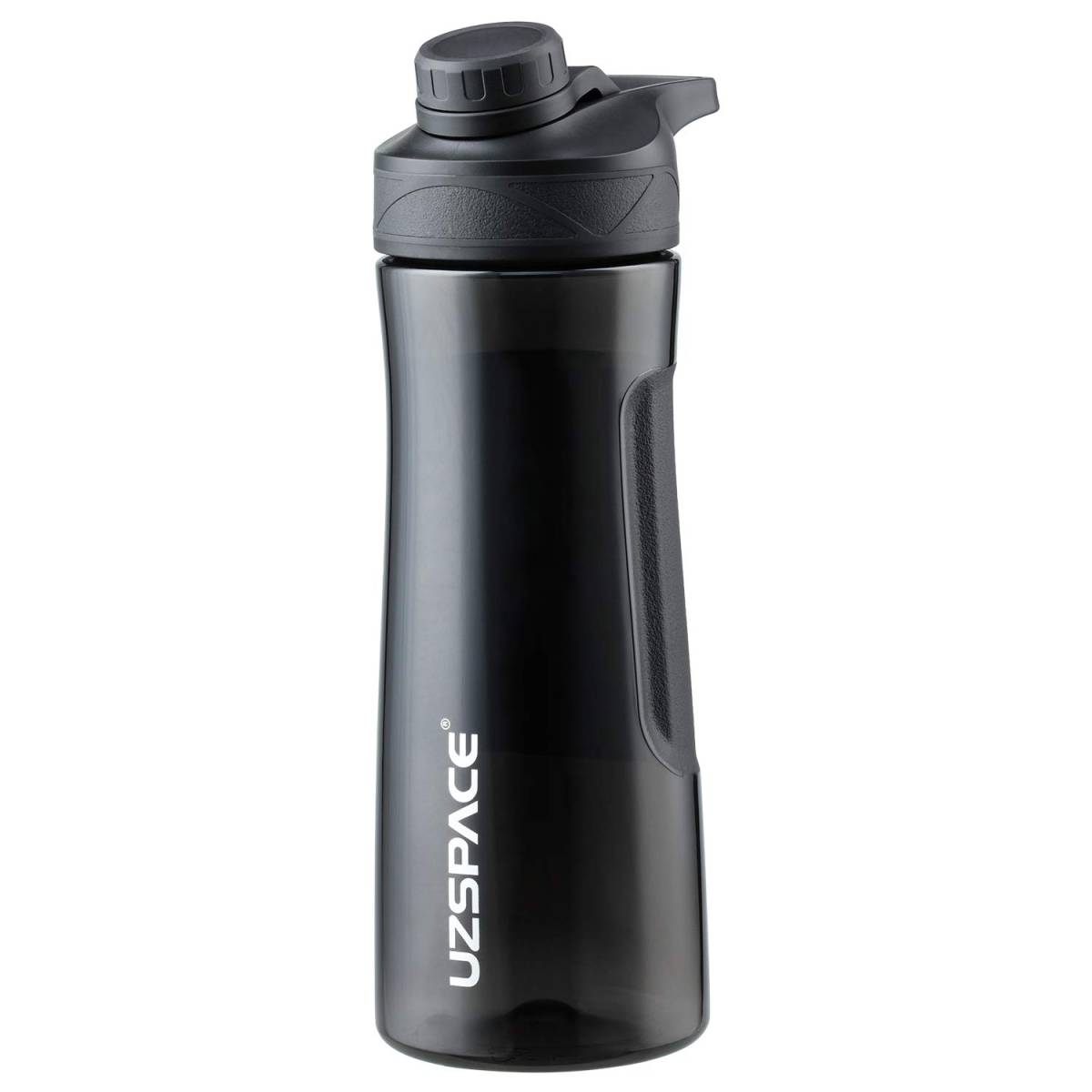 Uzspace Plastic Water Bottle E Shape D Spout 700ml Bpa Free #9010 Black.