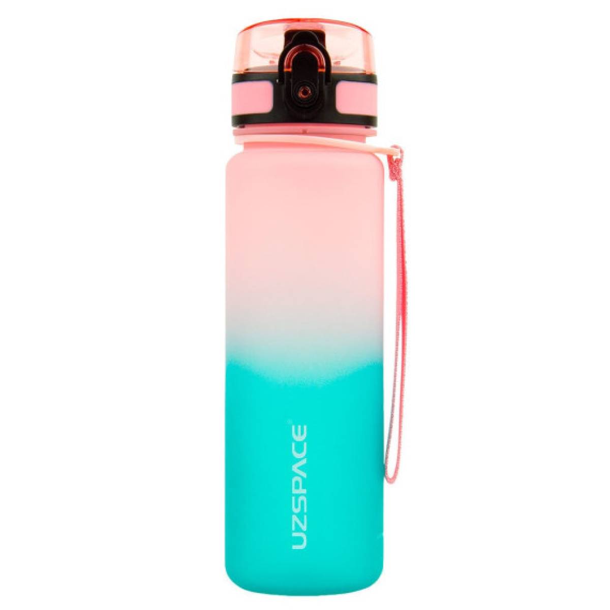 Uzspace Plastic Water Bottle Colorful Frosted 1000ml Tritan Bpa Free #3038 Pink And Cyan .