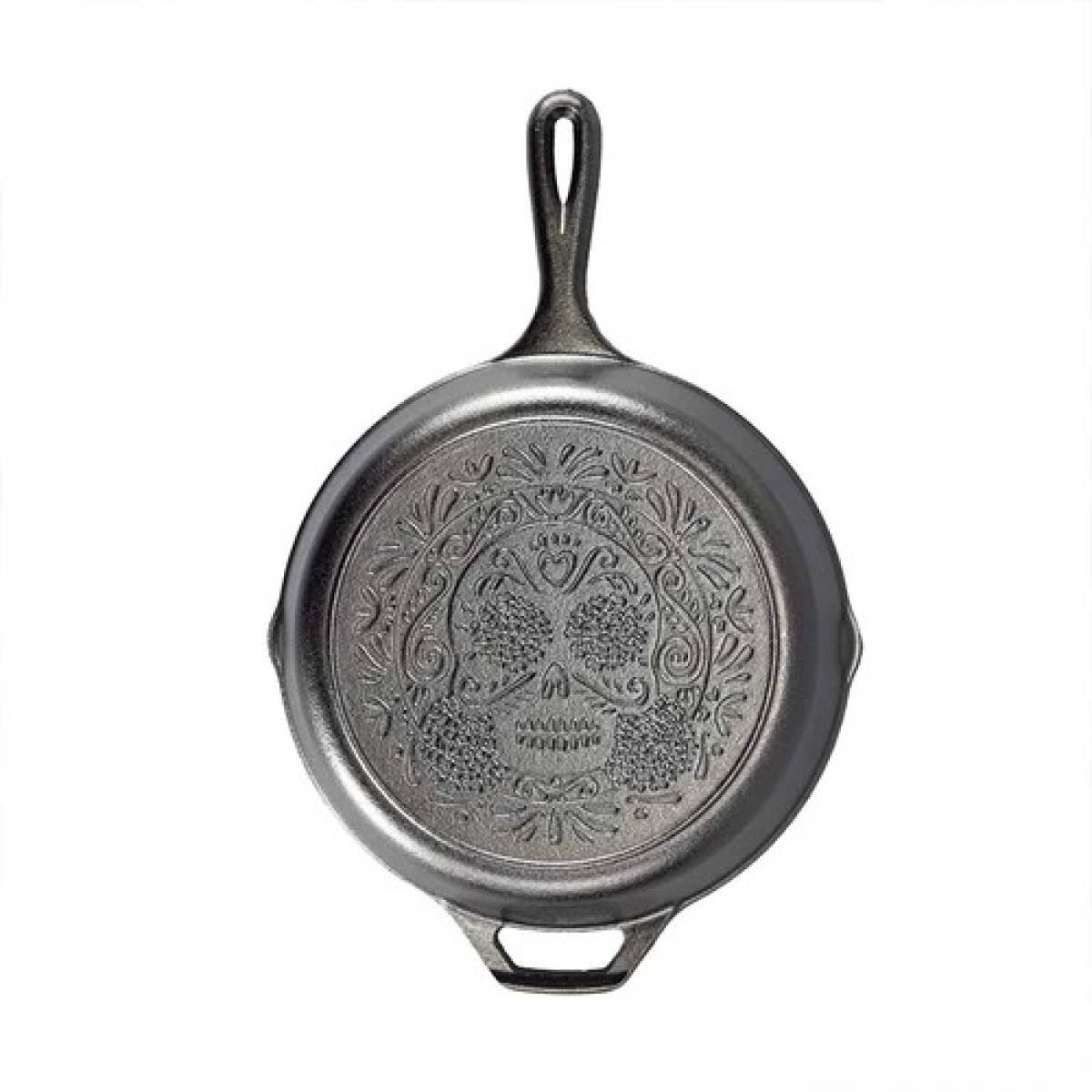 Lodge Seasoned Cast Iron Sugar Skull Skillet 26CM