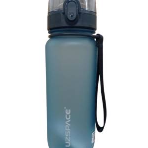 Uzspace Plastic Water Bottle Colorful Frosted 650ml Tritan Bpa Free #3037 Glacier Blue.