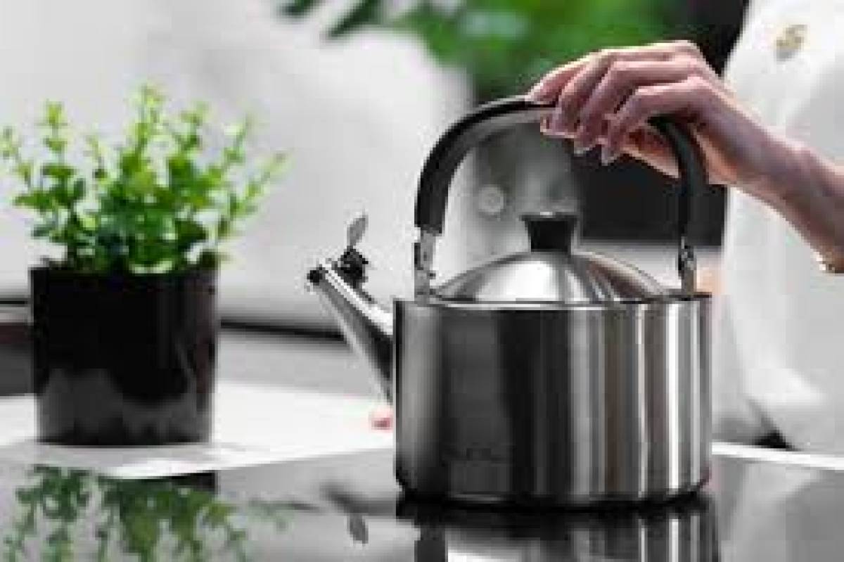 Vialli - KETTLE 1.5L WITH A WHISTLE STEEL MAT DIAMANTE