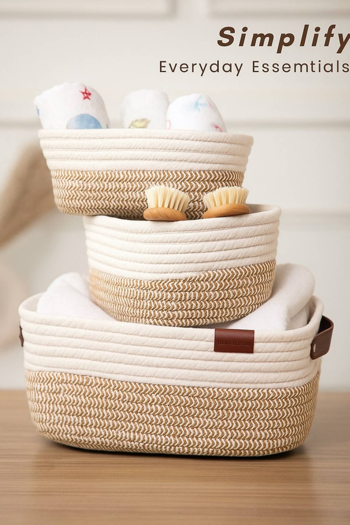 Woven Storage Basket 3 pcs