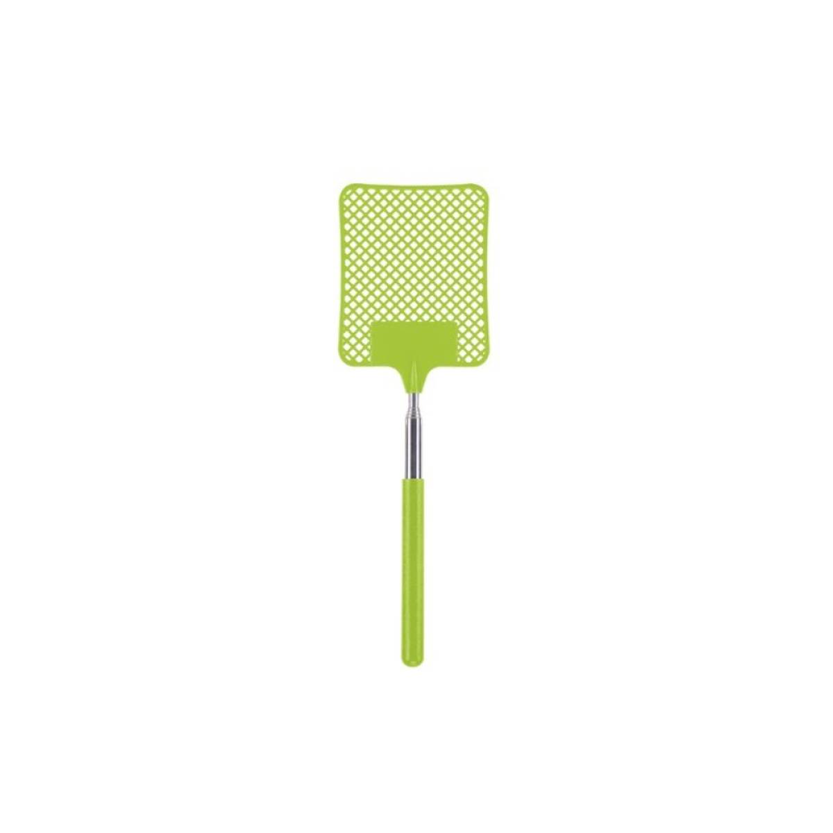 Beper Telescopic Fly Swatter Extendable Fly Swatter Stainless Steel Rod Extendable To 30-inch (76cm) [green], C206uti020gr