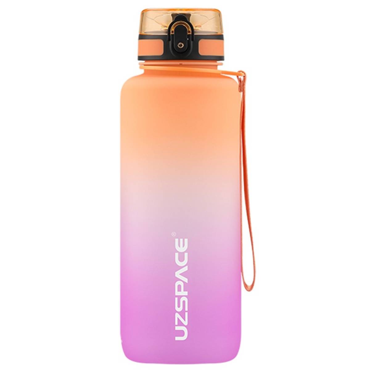 Uzspace Plastic Water Bottle Colorful Frosted 1500ml Bpa Free #3056 Orange And Purple