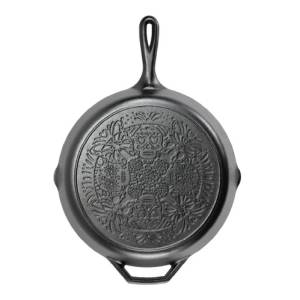 Lodge Seasoned Cast Iron Butterfly Sugar Skull Skillet 31cm