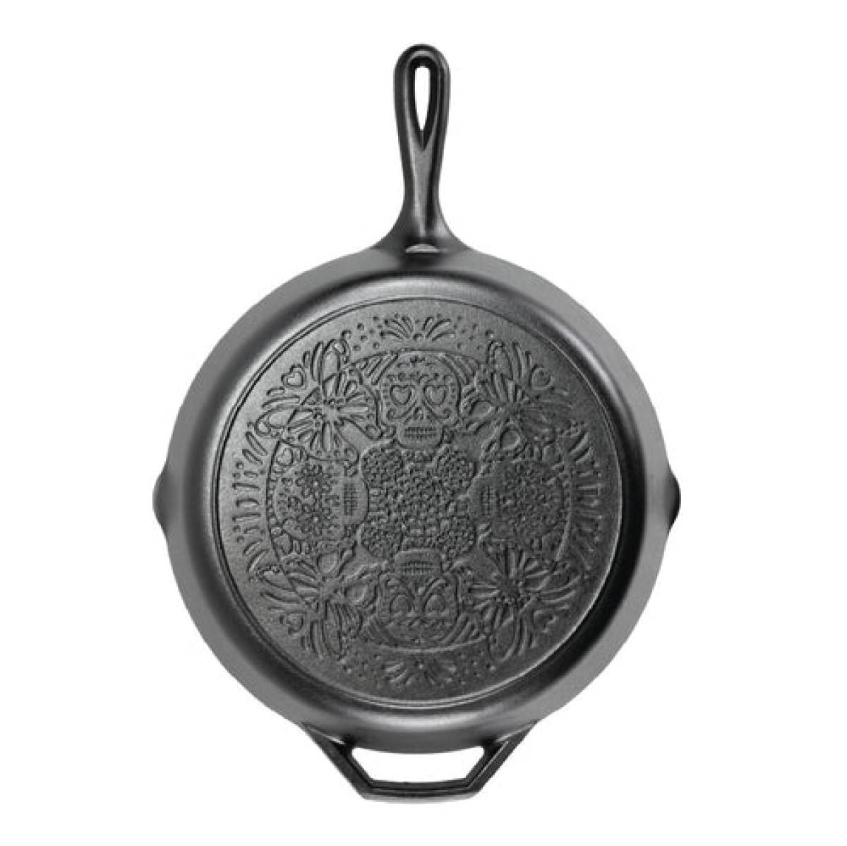 Lodge Seasoned Cast Iron Butterfly Sugar Skull Skillet 31cm