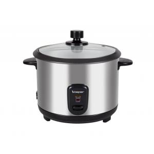 Beper Rice And Steam Rice Cooker And Steamer, 625g Rice, Glass Lid, P101vap001