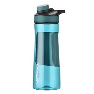 Uzspace Plastic Water Bottle E Shape D Spout 700ml Bpa Free #9010 Cyan.