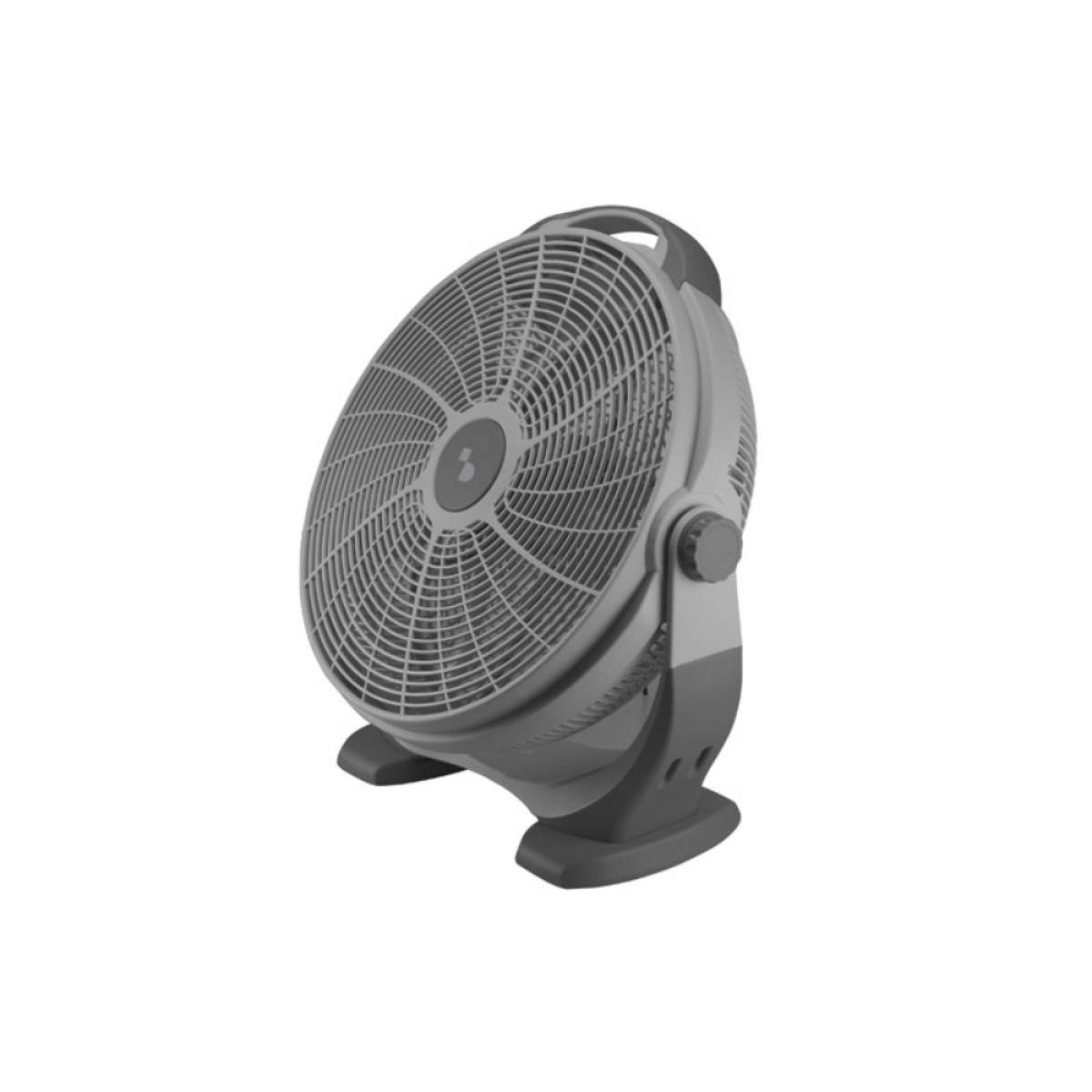 Beper Adjustable Box Fan, 100w Power, 5 Large Blades, 3 Speeds, Grey, P206ven560