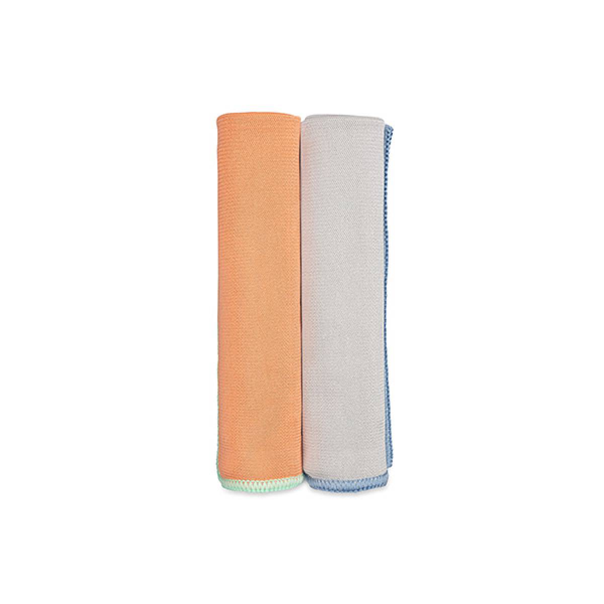 Glass cleaning recycled microfiber cloths (set of 2)-FULL CIRCLE