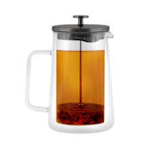 Vialli - TEA POT WITH FRENCH PRESS 1000ML GRAPHITE MAT DIVA