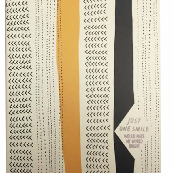 Jilin, Notebook Mini, Plain Multicolored Geometry Style, Orange 80g.