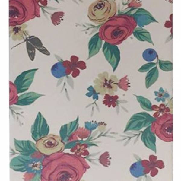 Jilin, Notebook A6 Plain Hard-cover Flower Design, 80g.