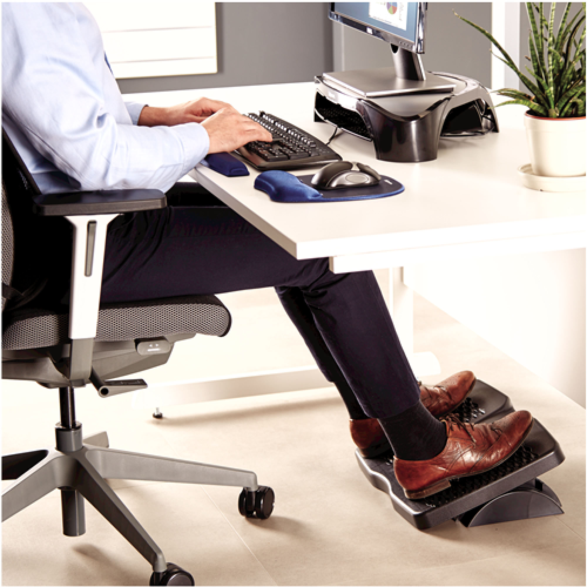 Fellowes, Refresh Foot Support, Black