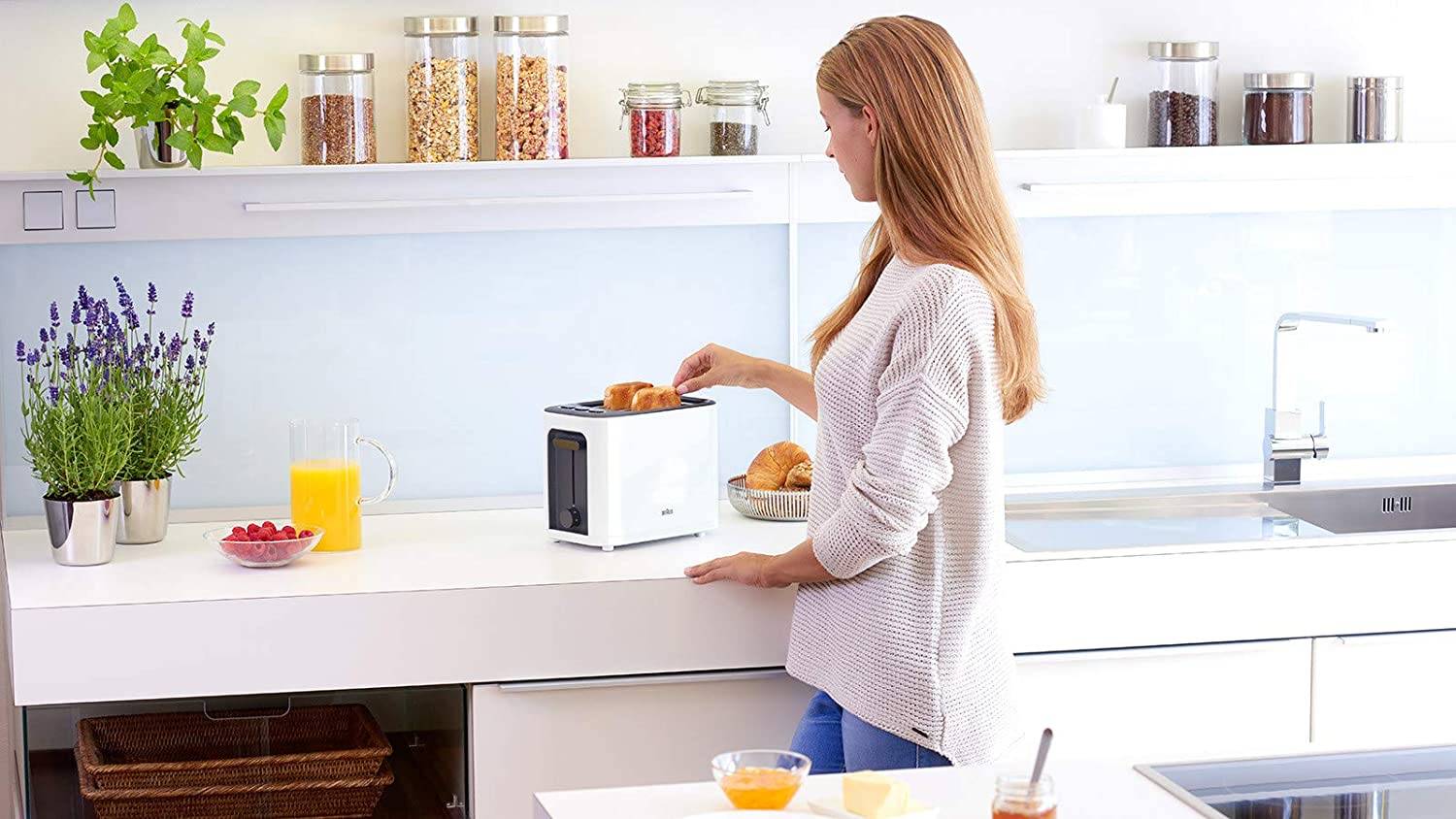 Braun Ht 3010 Wh Toaster Double Slot Removable Crumb Drawer