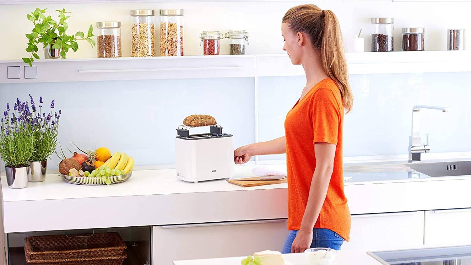 Braun Ht 3010 Wh Toaster Double Slot Removable Crumb Drawer
