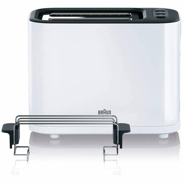 Braun Ht 3010 Wh Toaster Double Slot Removable Crumb Drawer