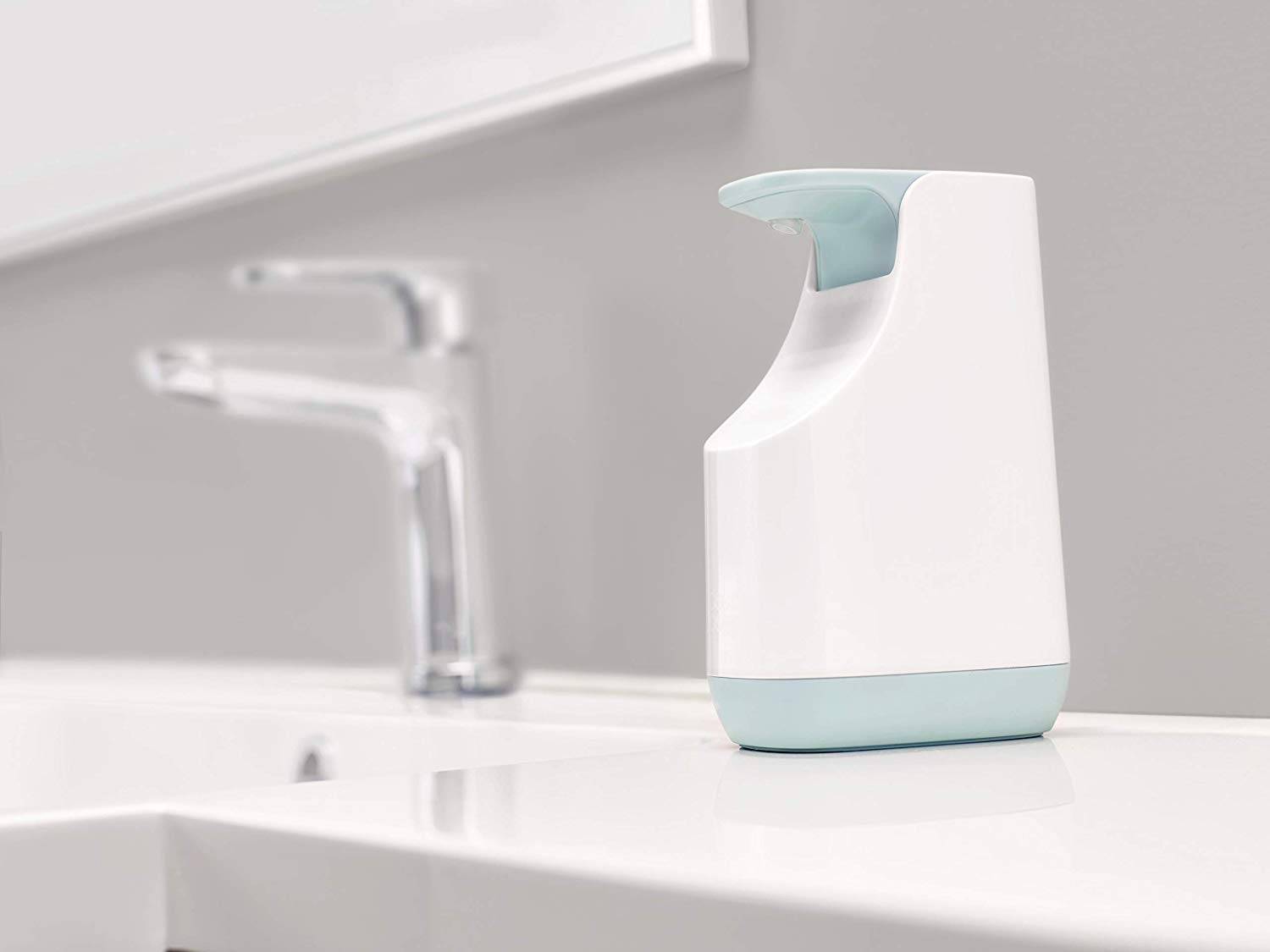 Joseph Joseph Slim Compact Soap Dispenser With Non-drip Nozzle, Blue