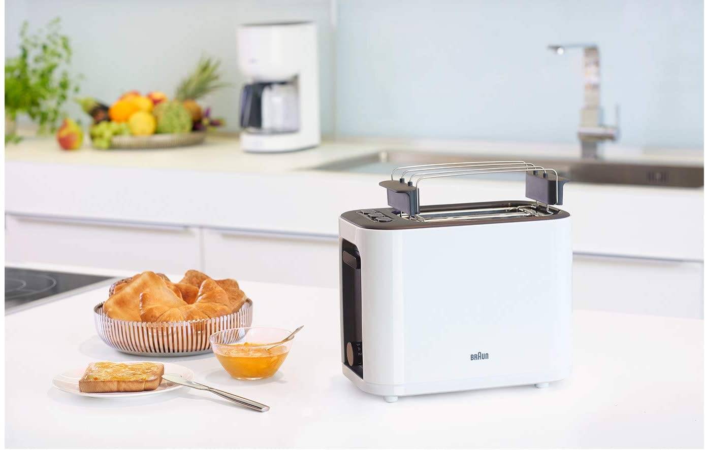 Braun Ht 3010 Wh Toaster Double Slot Removable Crumb Drawer