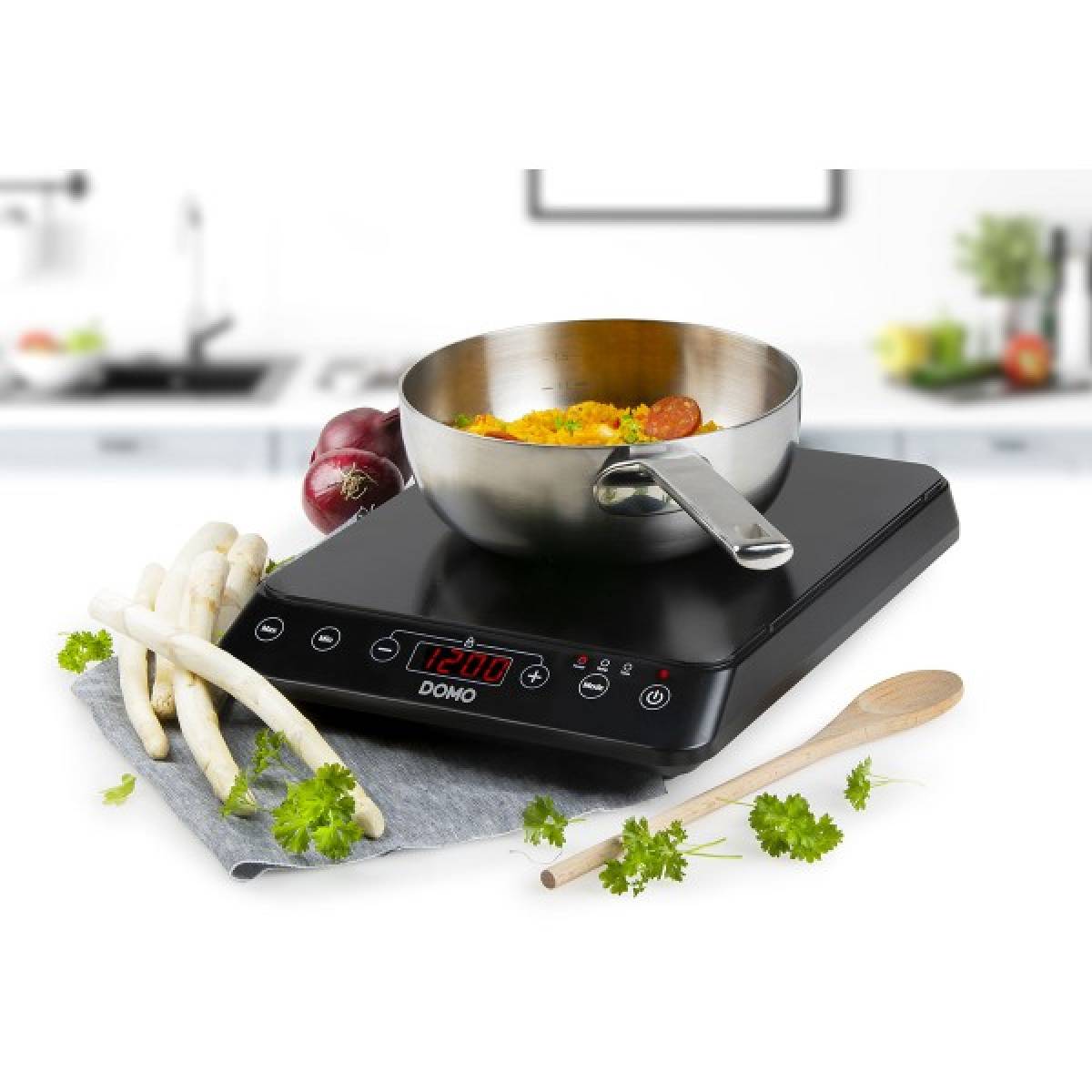 Domo Induction Cooking Plate - 1 Burner -  18 Cm