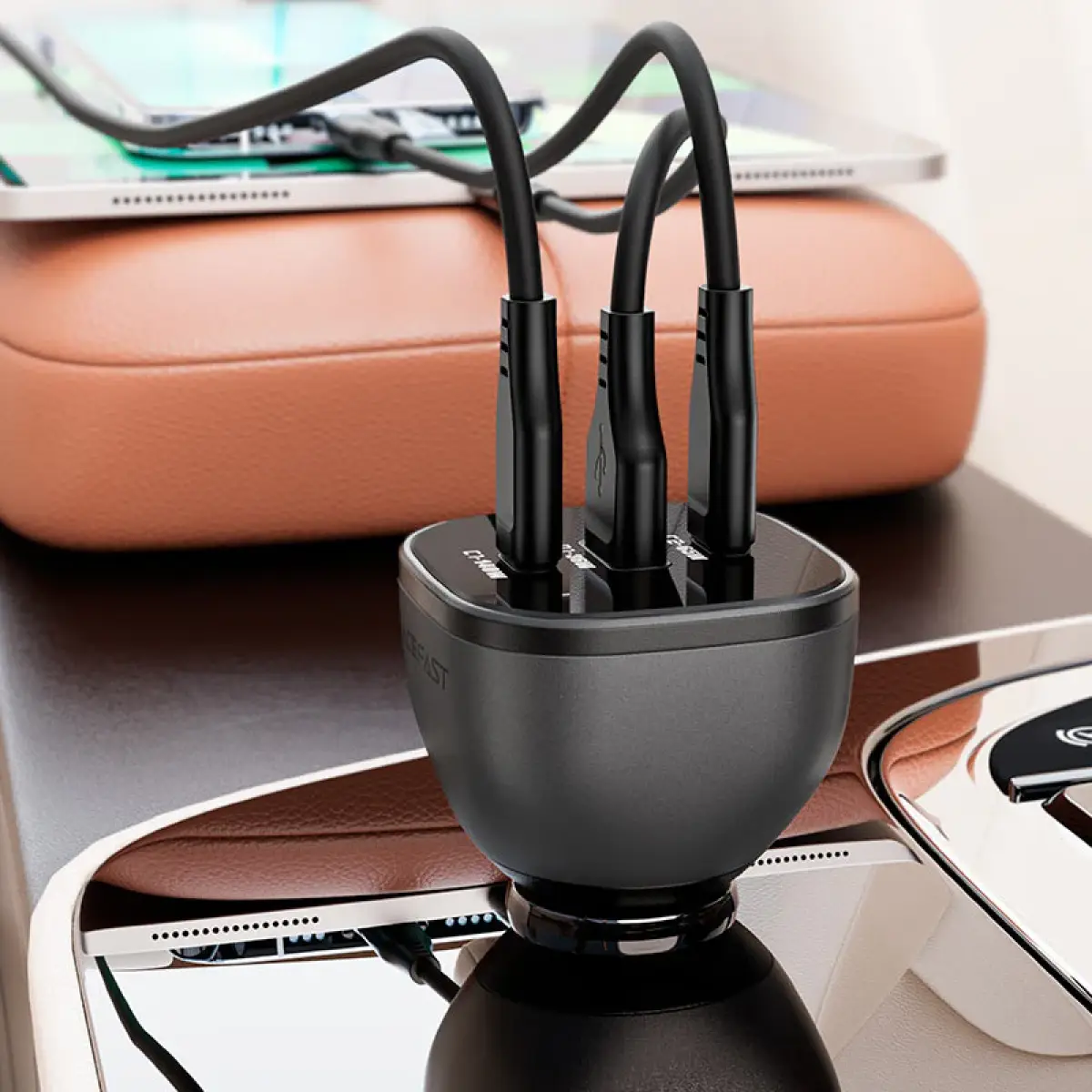 AceFast PWRup 165W Fast Car Charger B14