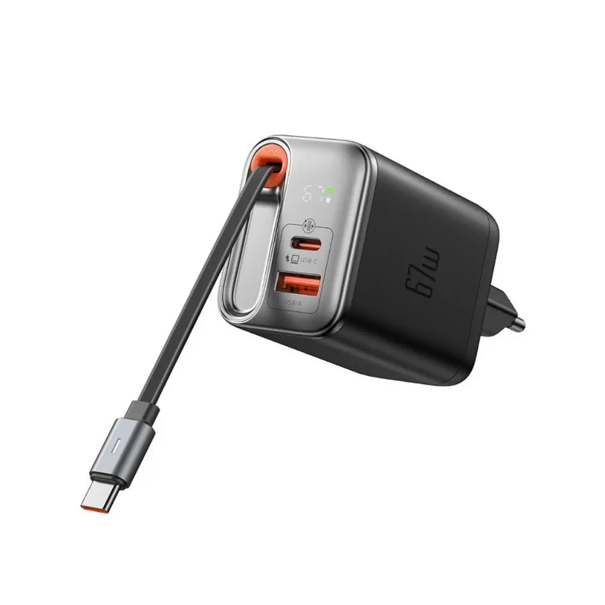 Mcdodo 67W GaN Charger with Built-in Retractable Cable