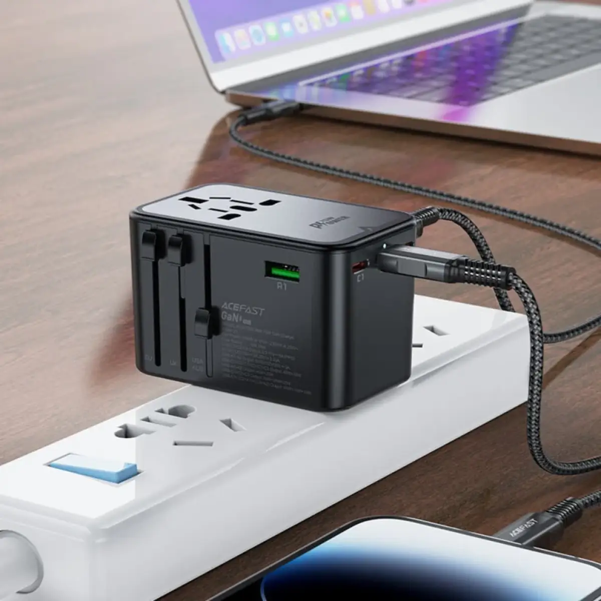 AceFast PWRup PD75W GaN Multifunctional Charging Adapter Z1