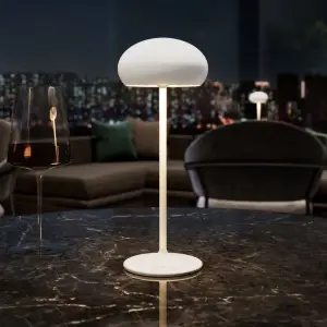 Table Lamp 23cm  Sompex Pebble 78680 White