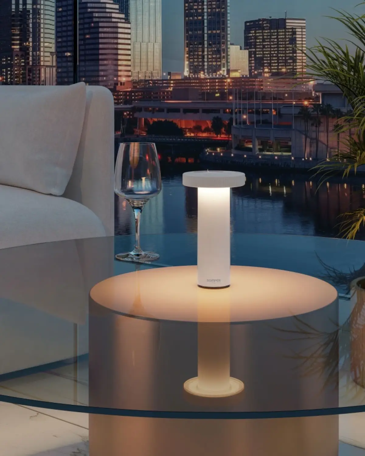Table Lamp Sompex Volume 78530 White