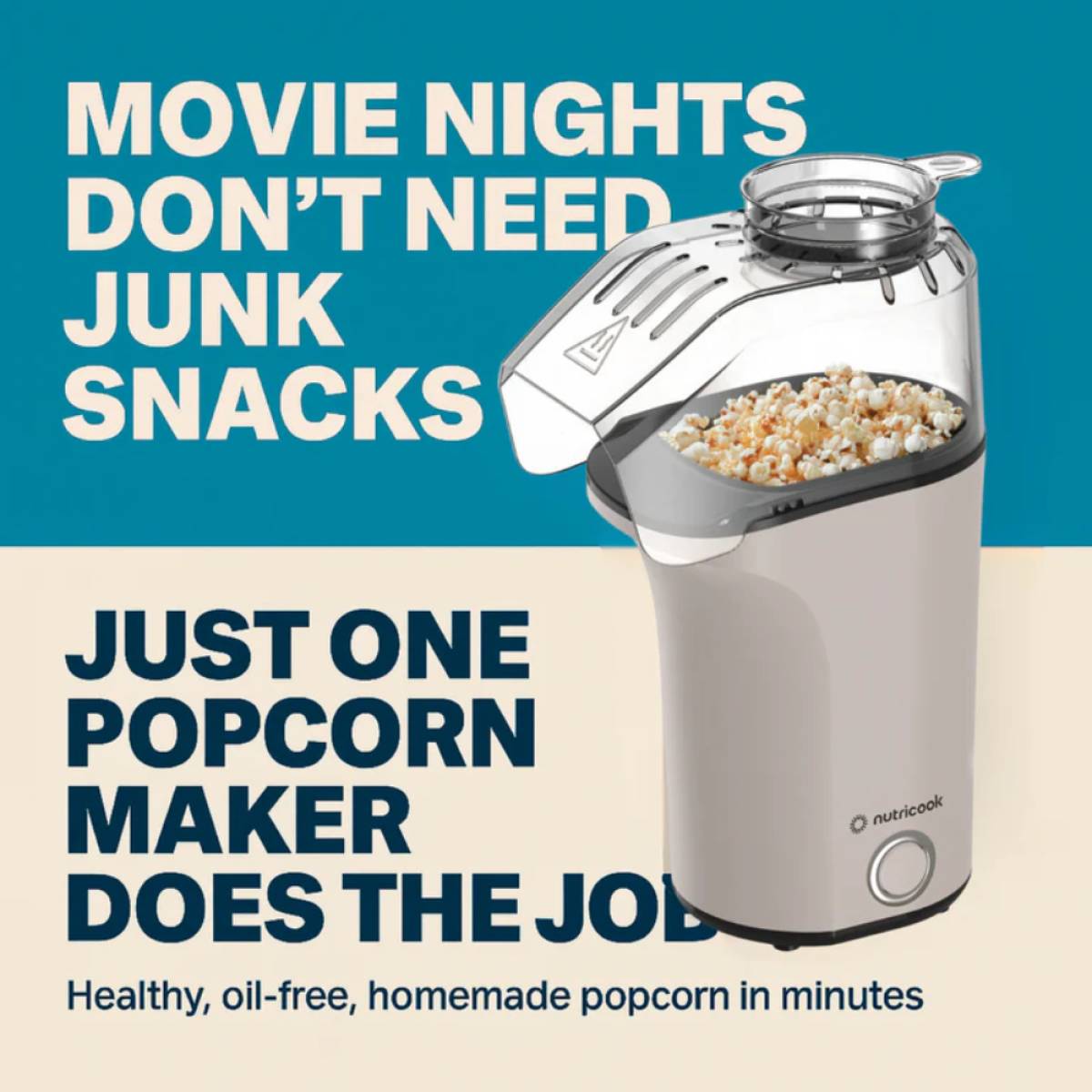 Nutricook�popcorn Maker Essentials [beige], Nck-pm150bg